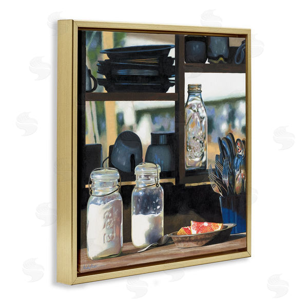 Stupell Industries Heide Presse | Realistic Kitchen Shelf Painting