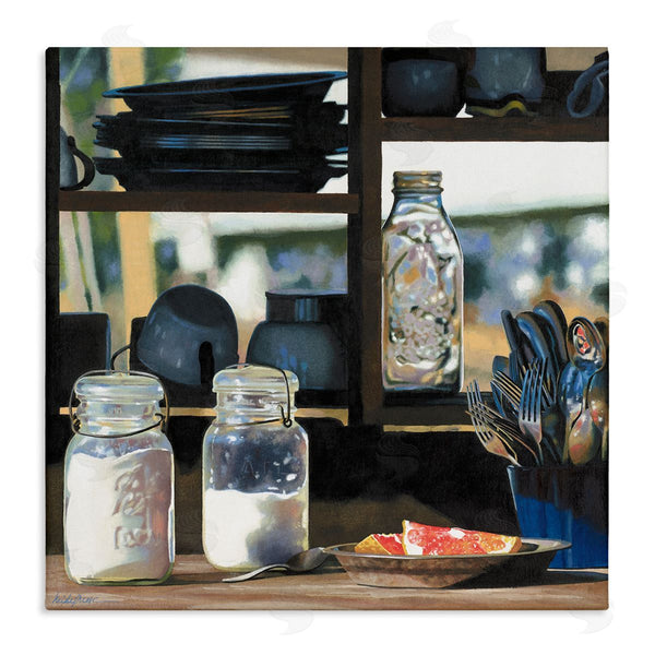 stupell industries Heide Presse | Realistic Kitchen Shelf Painting