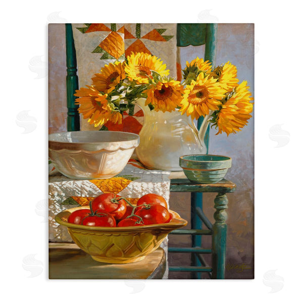 stupell industries Heide Presse | Sunflower Country Chair Still Life