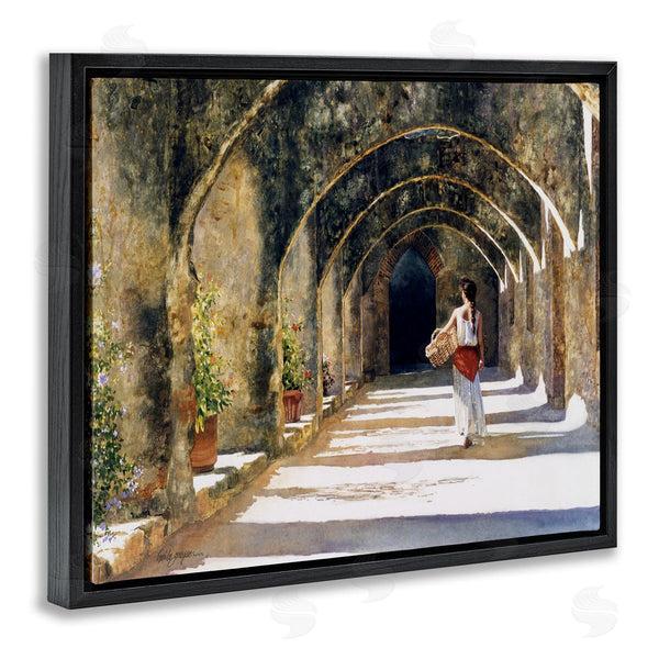 Stupell Industries Heide Presse | Woman With Basket Under Arches