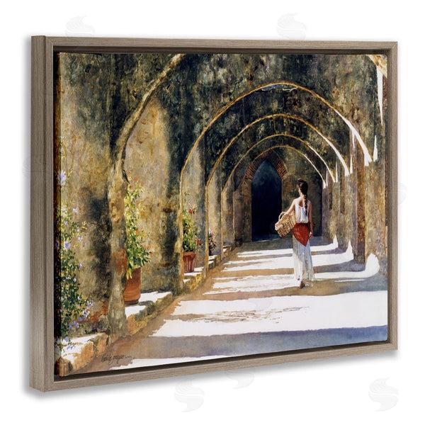 Stupell Industries Heide Presse | Woman With Basket Under Arches