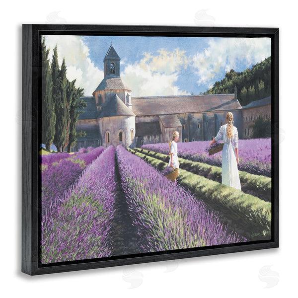 Stupell Industries Heide Presse | Women In Lavender Field Countryside Architecture