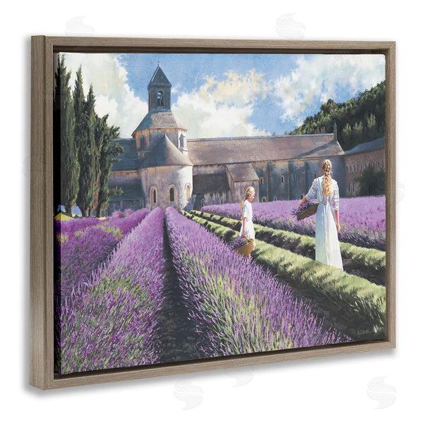 Stupell Industries Heide Presse | Women In Lavender Field Countryside Architecture