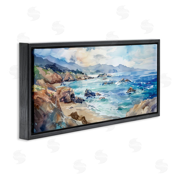 Stupell Industries Heidi Kuntz | Blue Toned Beach Edge Wall Art