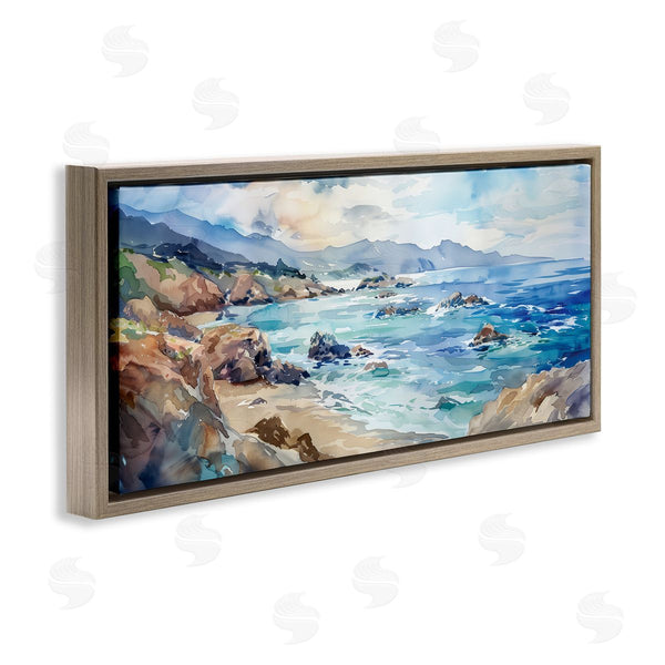 Stupell Industries Heidi Kuntz | Blue Toned Beach Edge Wall Art