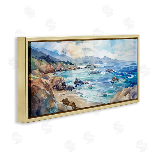 Stupell Industries Heidi Kuntz | Blue Toned Beach Edge Wall Art