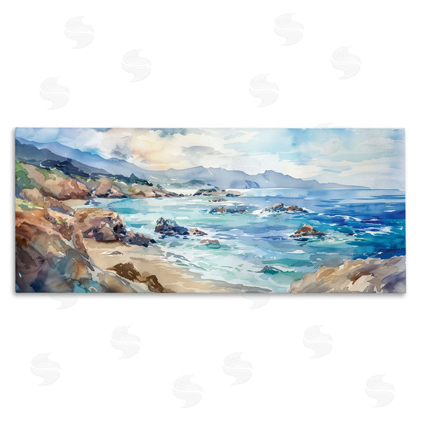stupell industries Heidi Kuntz | Blue Toned Beach Edge Wall Art