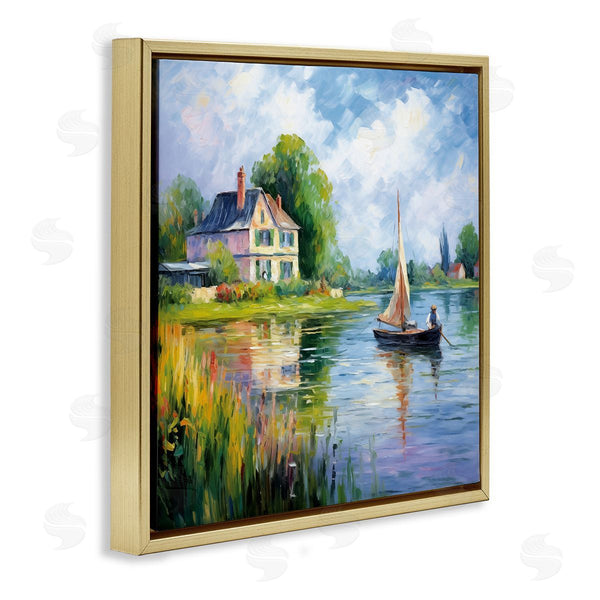 Stupell Industries Heidi Kuntz | Boat Drifting Near Shore Wall Art