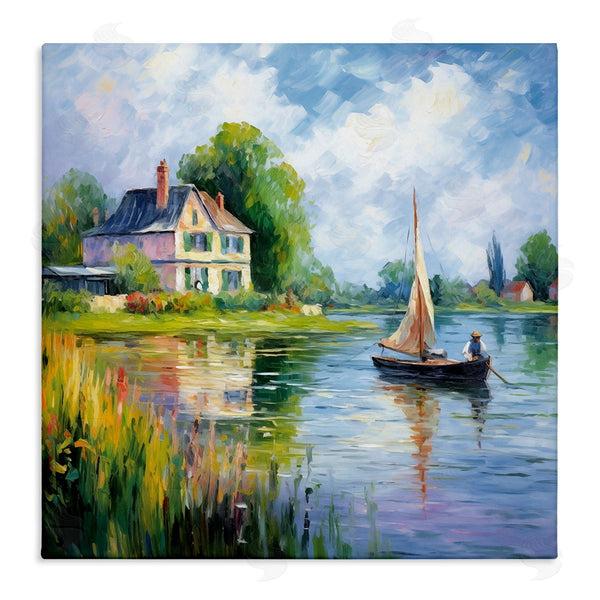 stupell industries Heidi Kuntz | Boat Drifting Near Shore Wall Art