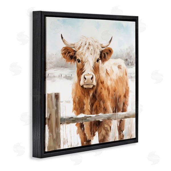 Stupell Industries Heidi Kuntz | Cattle At Snowy Fence Wall Art