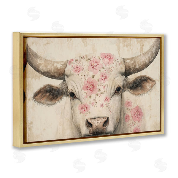 Stupell Industries Heidi Kuntz | Cattle With Cherry Blossom Pattern