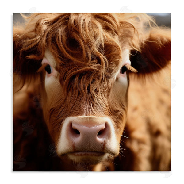 stupell industries Heidi Kuntz | Close Up Furry Cow Portrait