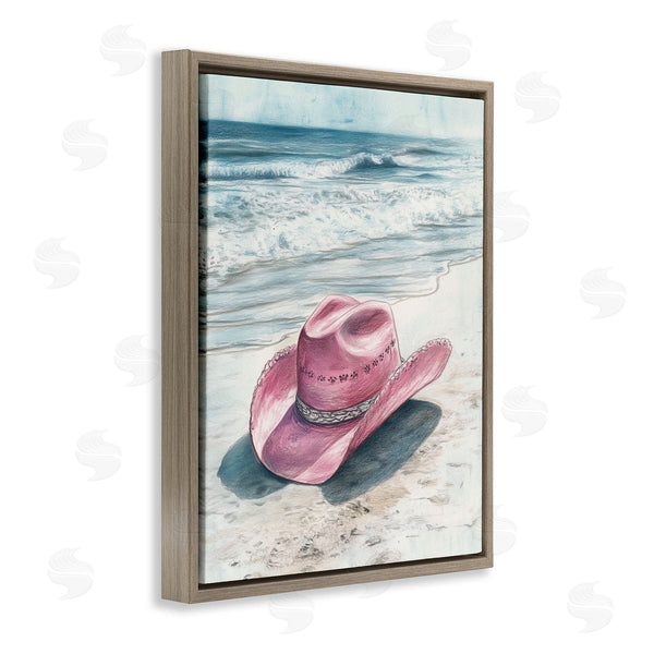 Stupell Industries Heidi Kuntz | Cowgirl Hat On Beach