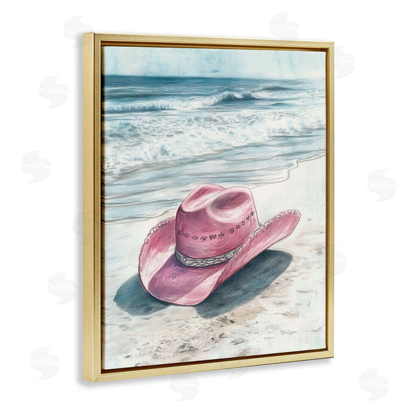 Stupell Industries Heidi Kuntz | Cowgirl Hat On Beach