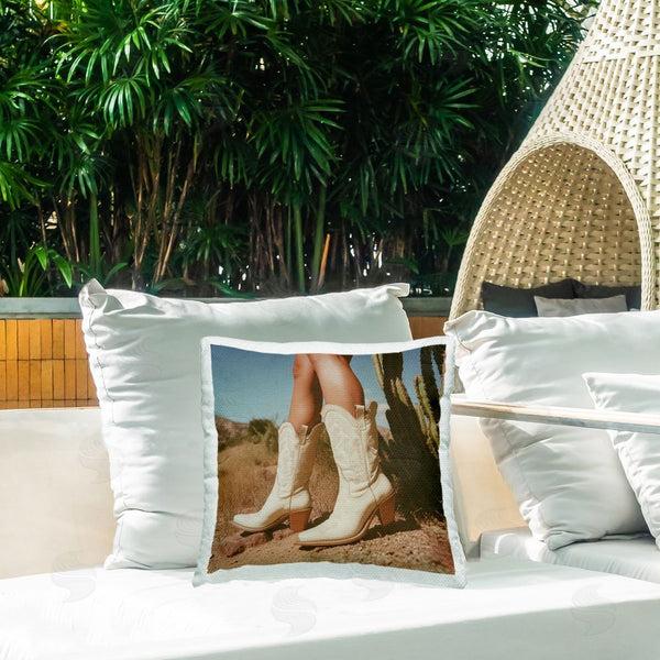 Stupell Industries Heidi Kuntz | Desert Boots Step Throw Pillow