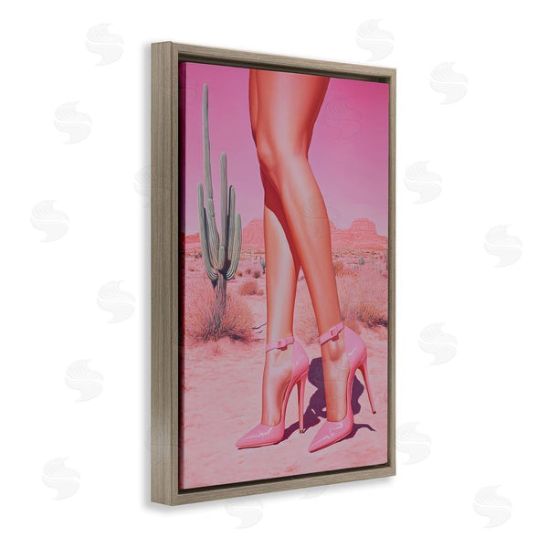 Stupell Industries Heidi Kuntz | Desert Heels Cowgirl Wall Art