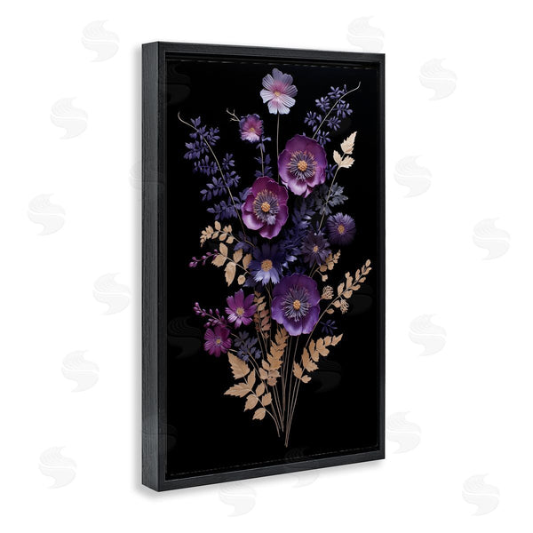 Stupell Industries Heidi Kuntz | Dimensional Purple Flowers