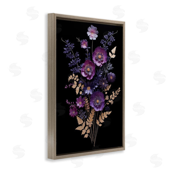 Stupell Industries Heidi Kuntz | Dimensional Purple Flowers