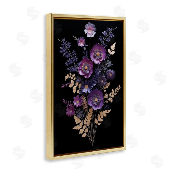 Stupell Industries Heidi Kuntz | Dimensional Purple Flowers