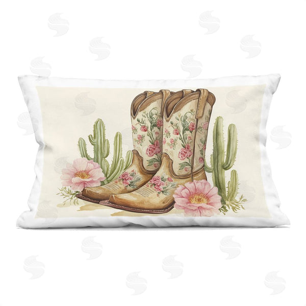 stupell industries Heidi Kuntz | Floral Boots & Cactuses Throw Pillow