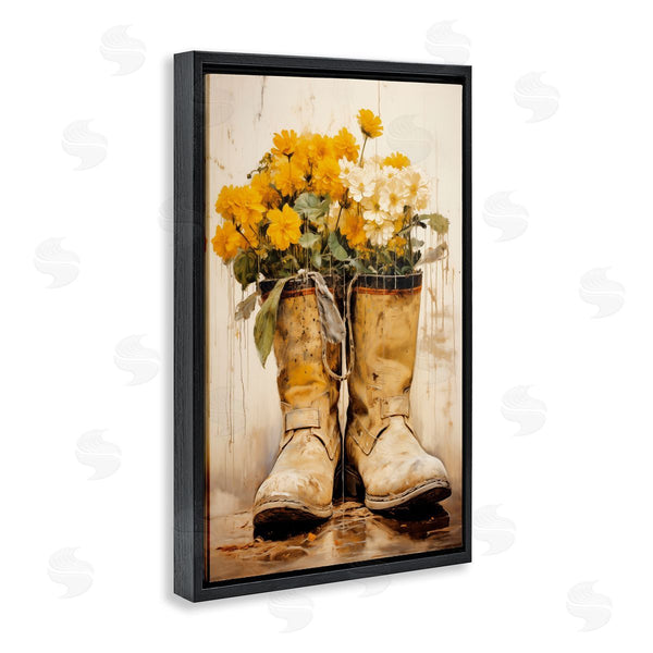 Stupell Industries Heidi Kuntz | Flowers In Rugged Country Boots