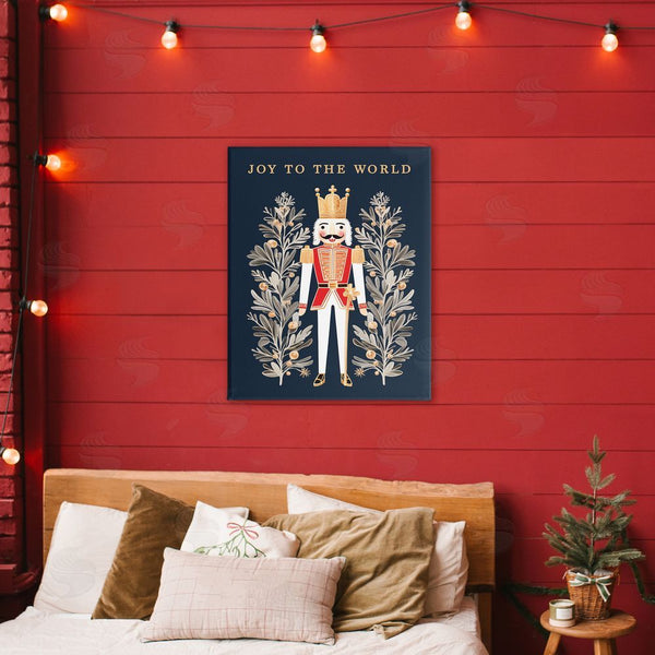 Stupell Industries Heidi Kuntz | Joy To World Happy Nutcracker Wall Art