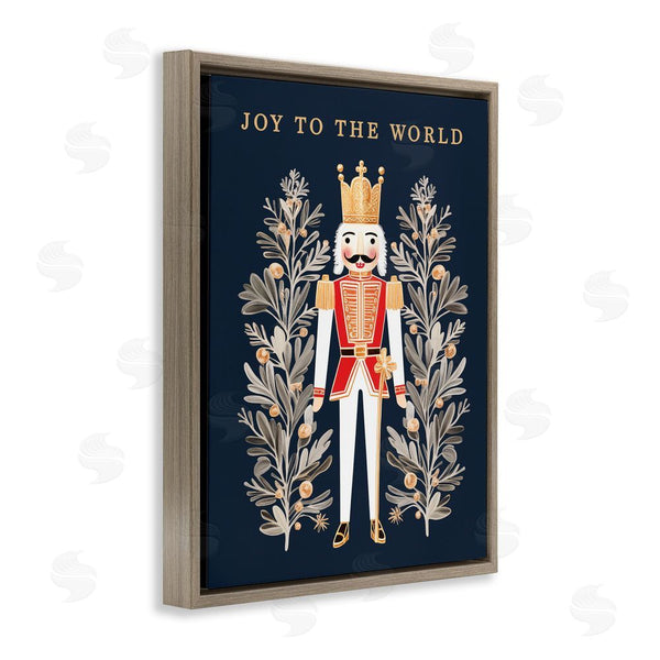 Stupell Industries Heidi Kuntz | Joy To World Happy Nutcracker Wall Art