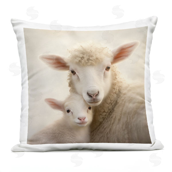 Stupell Industries Heidi Kuntz | Lamb & Sheep Cuddles Printed Throw Pillow