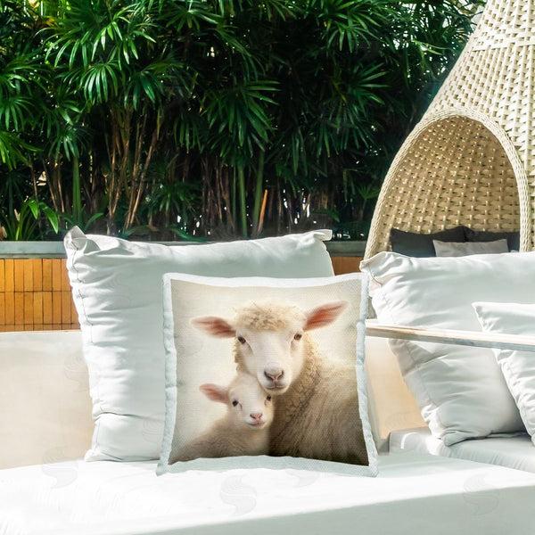 Stupell Industries Heidi Kuntz | Lamb & Sheep Cuddles Printed Throw Pillow