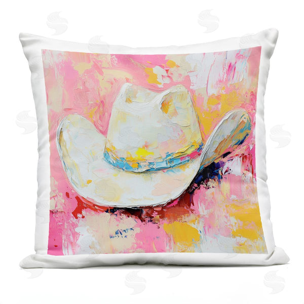 Stupell Industries Heidi Kuntz | Painterly Brushed Cowgirl Hat Printed Throw Pillow