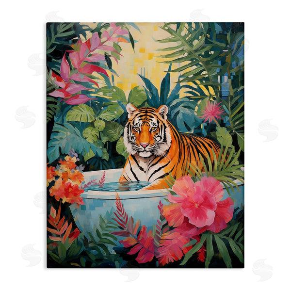 stupell industries Heidi Kuntz | Tiger in Luxurious Bath