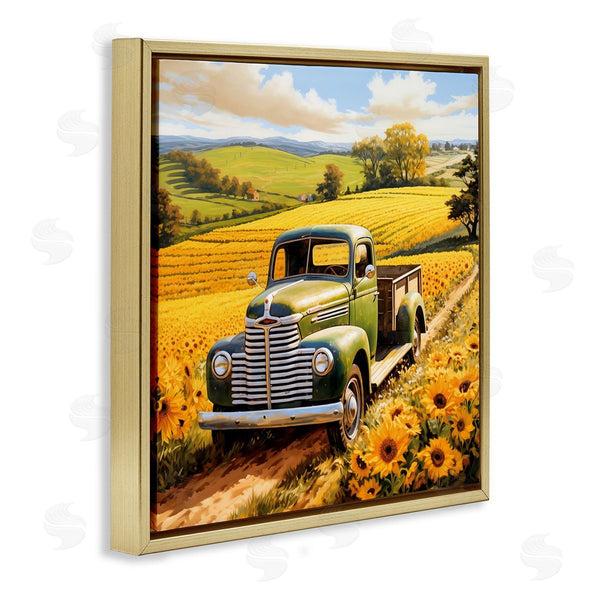 Stupell Industries Heidi Kuntz | Truck Through Sunflower Field