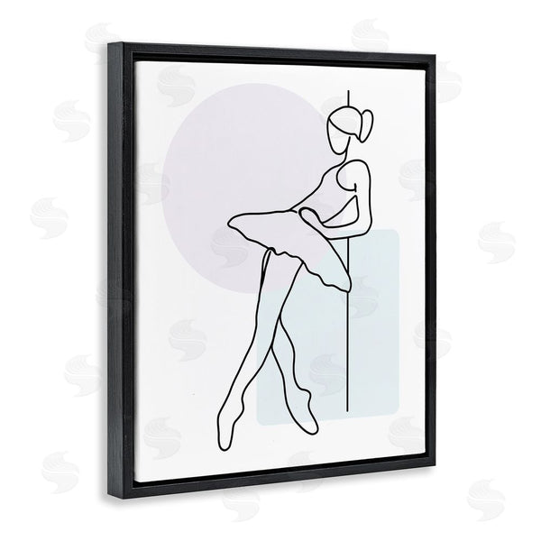 Stupell Industries Henk Van Gog | Ballerina Doodle On White Wall Art