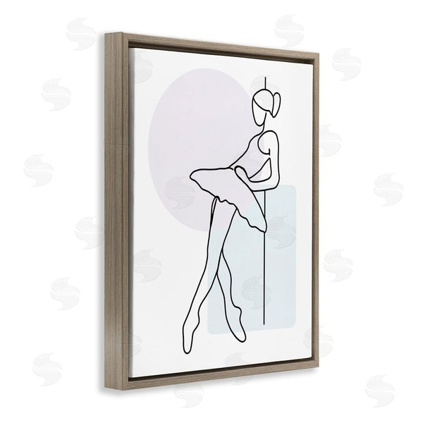 Stupell Industries Henk Van Gog | Ballerina Doodle On White Wall Art