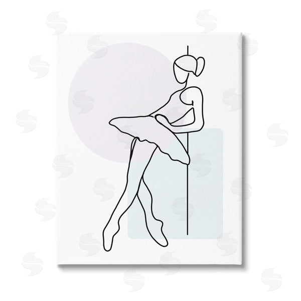stupell industries Henk Van Gog | Ballerina Doodle on White Wall Art
