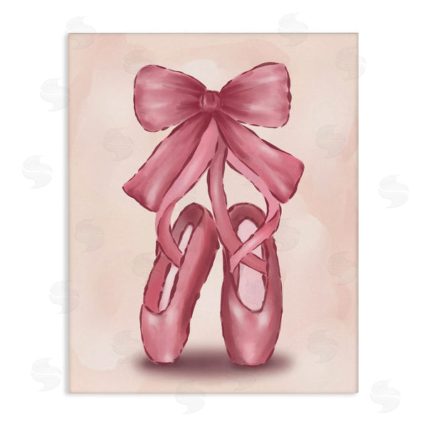stupell industries Hey Bre Creative Studio | Ballet Slippers Bow Wall Art