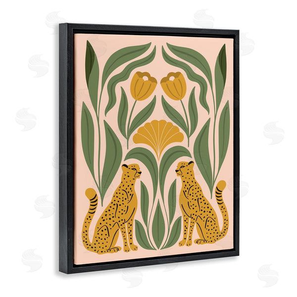 Stupell Industries Hey Bre Creative Studio | Boho Chic Mirrored Leopards Wall Art