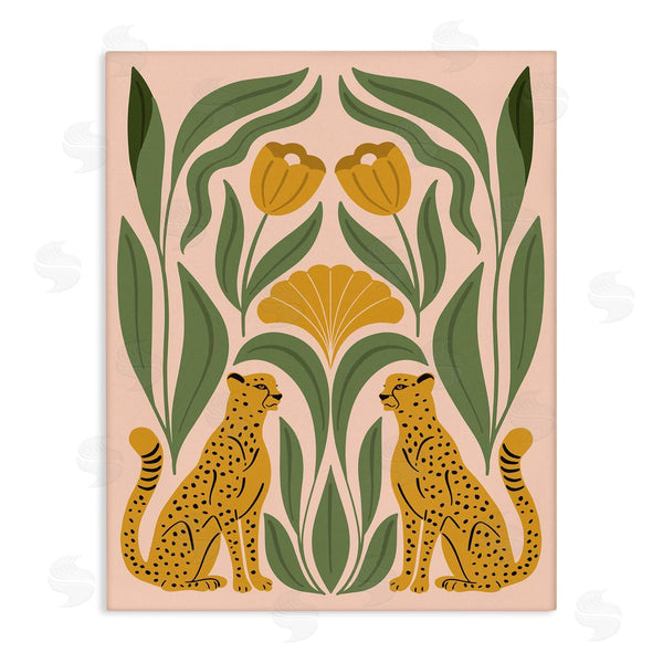 stupell industries Hey Bre Creative Studio | Boho Chic Mirrored Leopards Wall Art