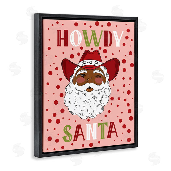 Stupell Industries Hey Bre Creative Studio | Howdy Santa Western Christmas