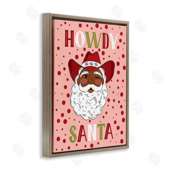 Stupell Industries Hey Bre Creative Studio | Howdy Santa Western Christmas