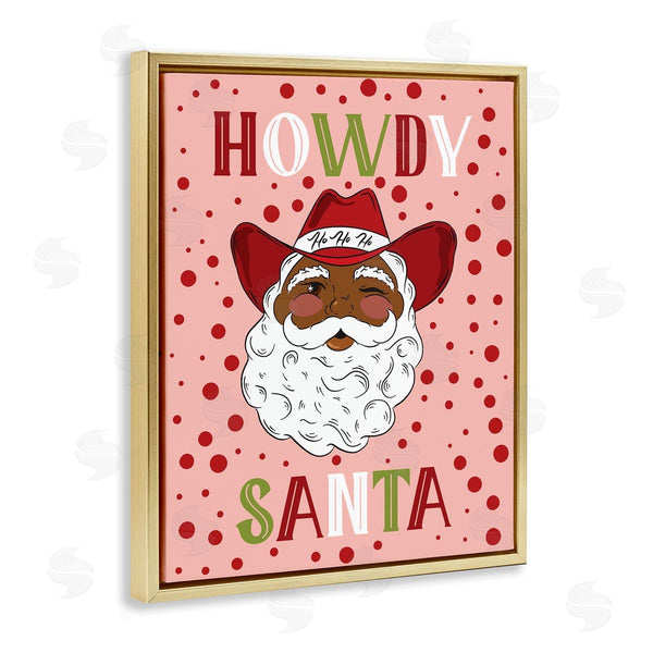 Stupell Industries Hey Bre Creative Studio | Howdy Santa Western Christmas