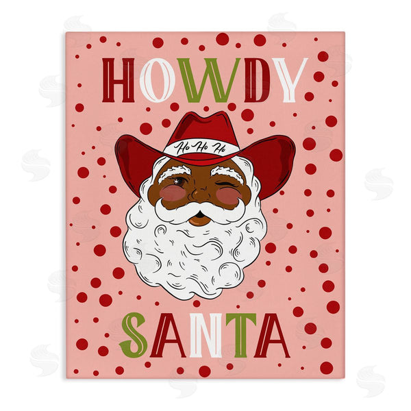 stupell industries Hey Bre Creative Studio | Howdy Santa Western Christmas