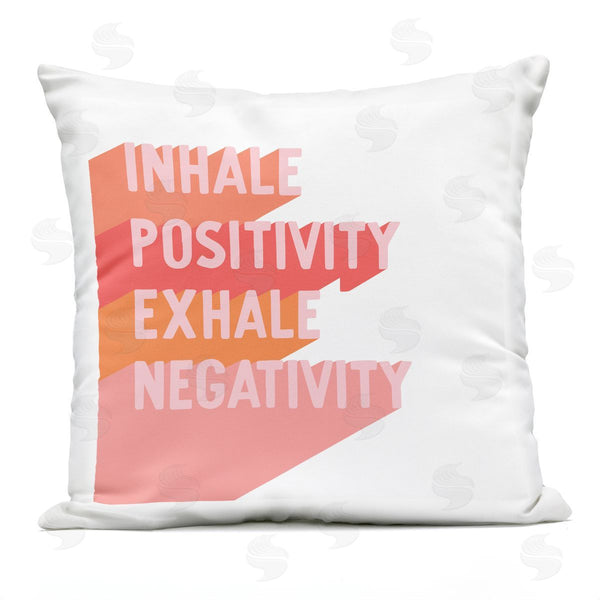 Stupell Industries Hey Bre Creative Studio | Inhale Positivity Exhale Negativity Printed Throw Pillow