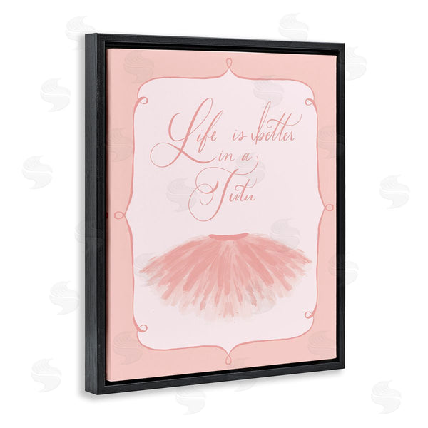 Stupell Industries Hey Bre Creative Studio | Life's Better In Tutu Wall Art