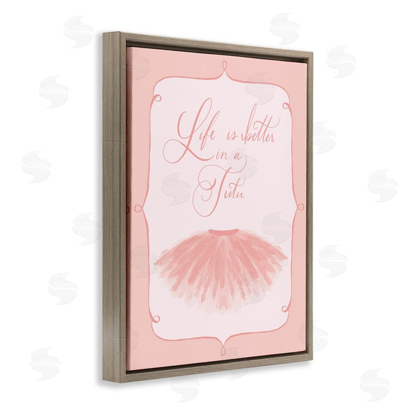 Stupell Industries Hey Bre Creative Studio | Life's Better In Tutu Wall Art