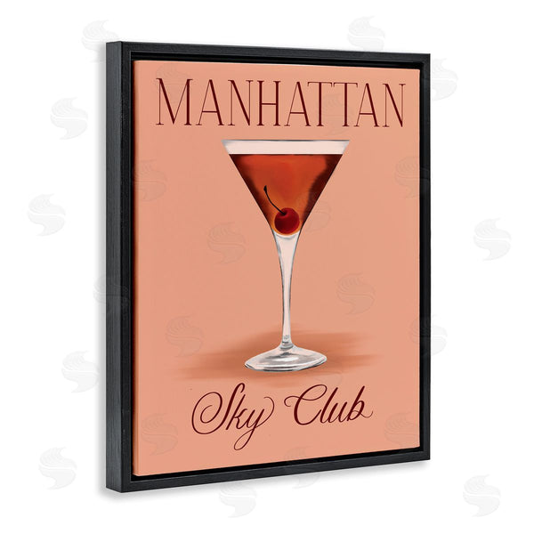 Stupell Industries Hey Bre Creative Studio | Manhattan Sky Club Drink
