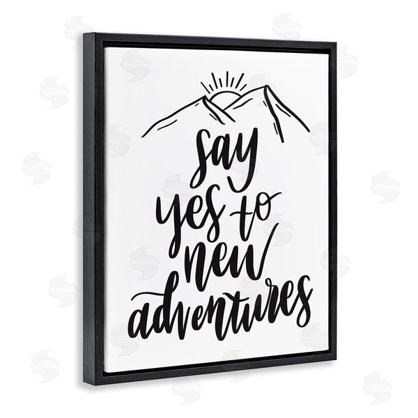 Stupell Industries Hey Bre Creative Studio | New Adventures Assertive Exploration Motivational Phrase Wall Art
