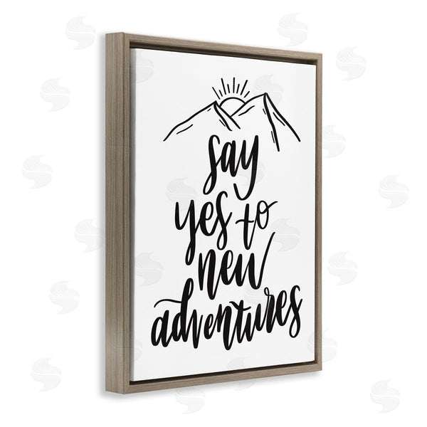 Stupell Industries Hey Bre Creative Studio | New Adventures Assertive Exploration Motivational Phrase Wall Art