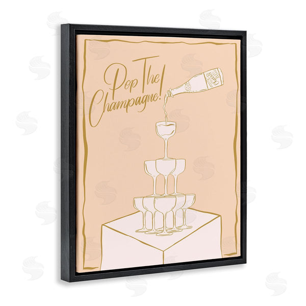 Stupell Industries Hey Bre Creative Studio | Pop The Champagne Phrase