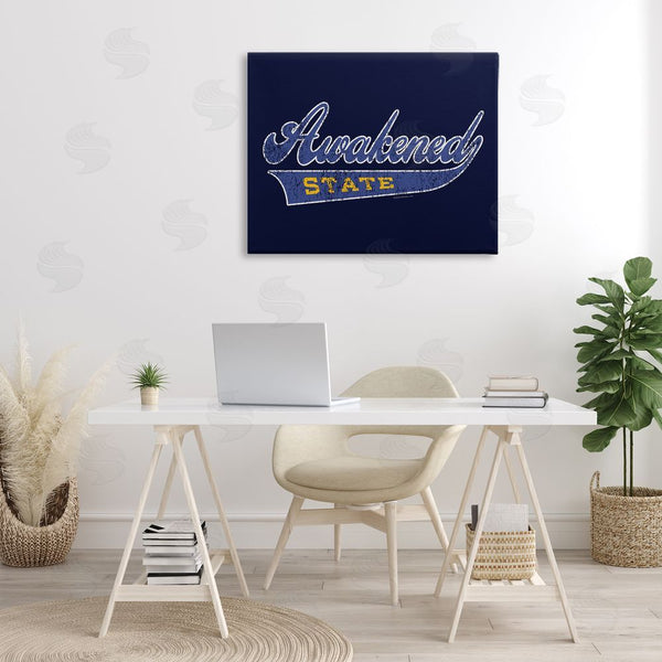 Stupell Industries Higher Learning/Life Is High | Awakened State Varsity Wall Art